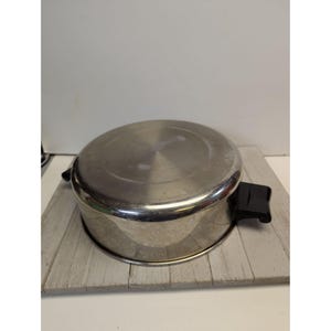 Saladmaster Double Henkel Dome Deckel für Suppentopf Dutch Oven Edelstahl 10&quot;