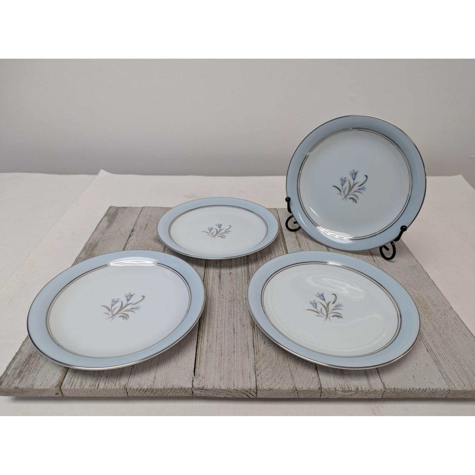 Set Of 4 Noritake Bluebell Bread Plates 5558 Fine China