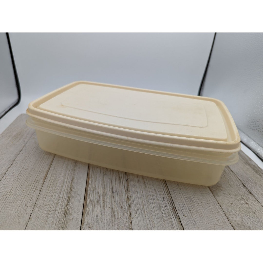 Rubbermaid Servin' Saver 6 Storage Container Almond Lid Etsy