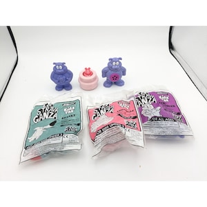 SUBWAY Kids Pak Meal Eek Strava Ganza Toys 1997 Sealed Set Of 3 + 3 Extras
