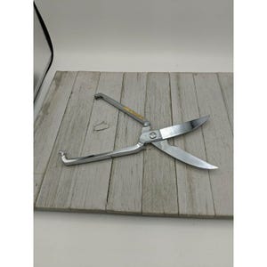AS Italy Chrome Kitchen Shears Scissors Bone Poultry Shellfish 10 1/2"