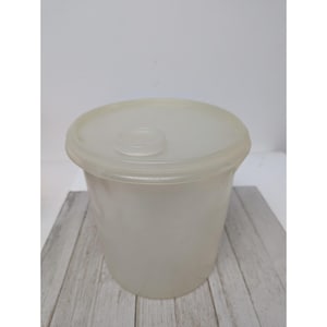 Tupperware doorzichtige ronde opberger #254 Alles gieten deksel #219 Dop-#201 20 kopjes / 5 Qts.