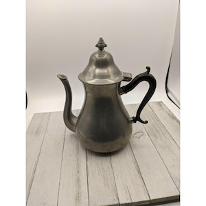 Vintage Royal Holland SHR Pewter Lidded Coffee Pot Tea Pot 10&quot;