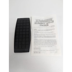 Vintage Rummikub Rummy Dice Game Pressman 1995 Replacement Tray Instructions