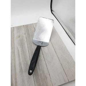 Vintage Ekco Chrome Plated Spatula Turner Flipper Black Handle 9&quot;
