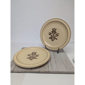Pfaltzgraff Village Tan - Ensemble de 2 assiettes plates 10 3/8&quot; Etats-Unis