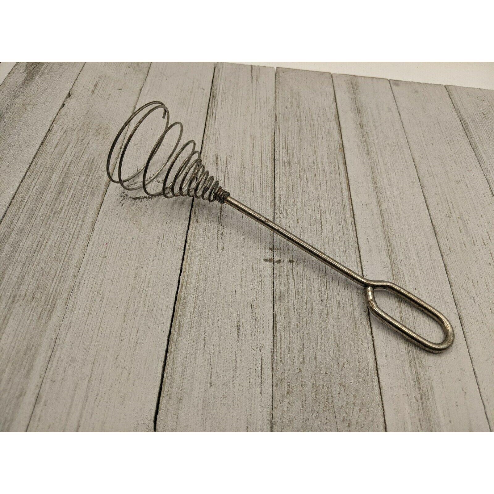 Vintage French 2 Spring Coil Whisk Wisk Wire Beater Mixer Etsy