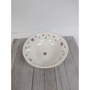 Homer Laughlin Eggshell Georgian Rambler Rose Round Vegetable Bowl 8 1/2&quot;
