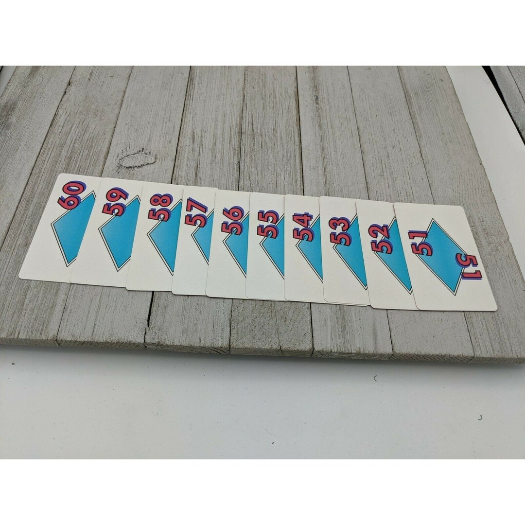 Racko Racko Card Game Replacement Pieces 1992 Cards 10 Etsy