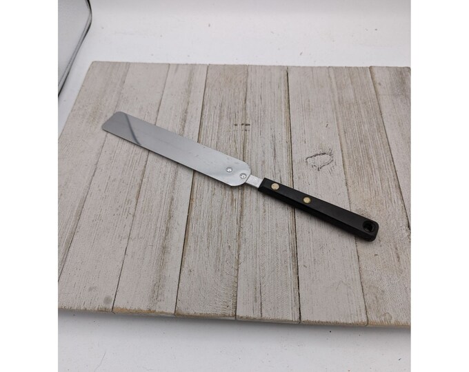 Vintage Ekco Stainless Steel Spatula Cake Icing Black Etsy