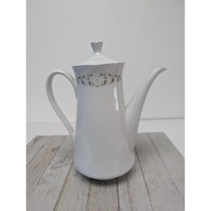 Vintage Sheffield China Japan Elegance Teapot Tall 10 1/4&quot;
