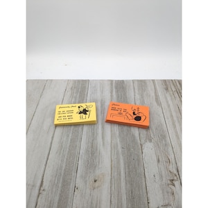 Monopoly-vervangingskaarten vintage 1961 Chance Algemeen Fonds