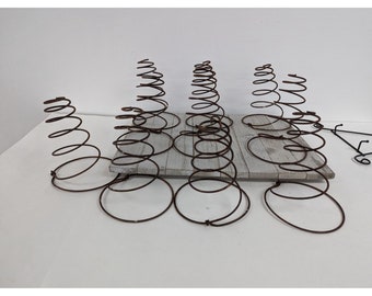 Vintage Tornado Coil Bed Springs Set 10 Rustieke Crafting Boerderij Steampunk