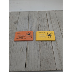 Coffre communautaire et cartes Chance édition Monopoly de remplacement du jeu 1999