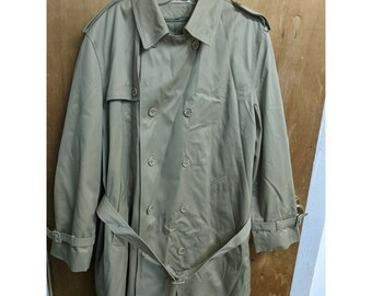 khaki raincoat