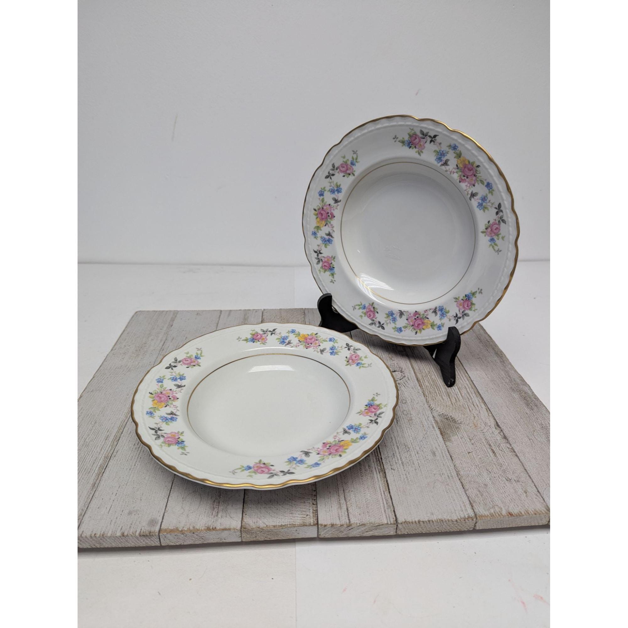 Vogue Ceramics Governor's Mansion Natchez Floral Pattern Plate/Bowl - You Pick - Vintage 1950s - View #3