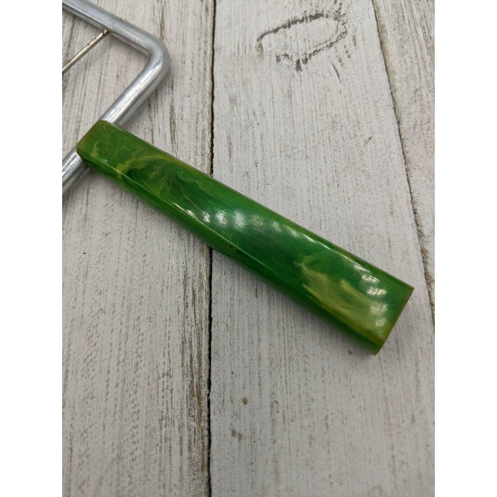 Vintage Wire Cheese Cutter Slicer with Marbled Green Bakelite Etsy