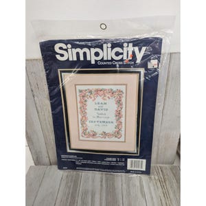 Simplicity Counted Cross Stitch Keepsake Sampler Kit 05535