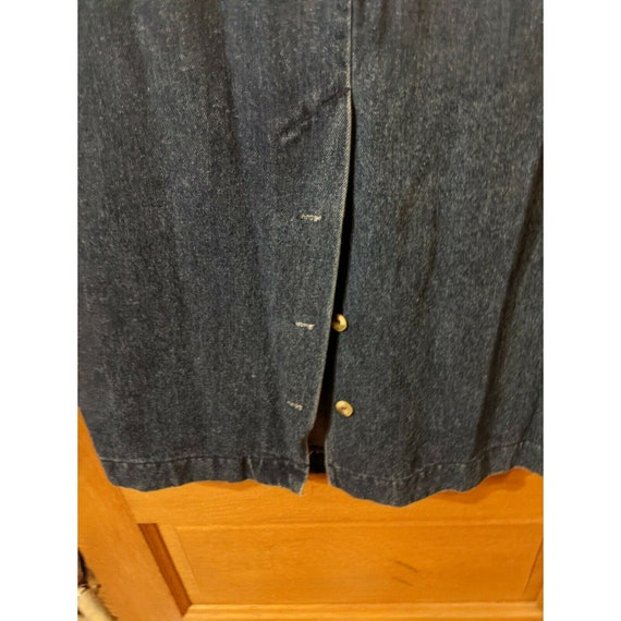 Vintage Tangibles Blue Jean Denim Skirt size 13/1… - image 4