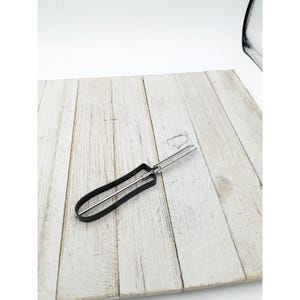 Rostfritt stål svart #3 flytande blad grönsakspotatisskalare hushållsredskap 6"