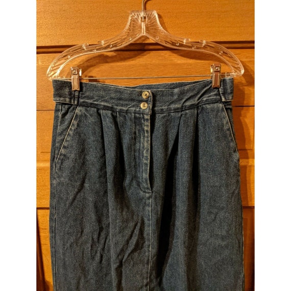 Vintage Tangibles Blue Jean Denim Skirt size 13/1… - image 2