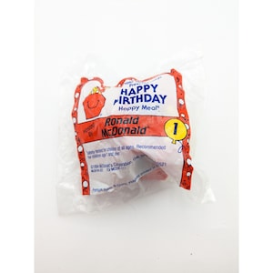 Ronald McDonald Happy Birthday Happy Meal Toys 1994 SEALED set of 2