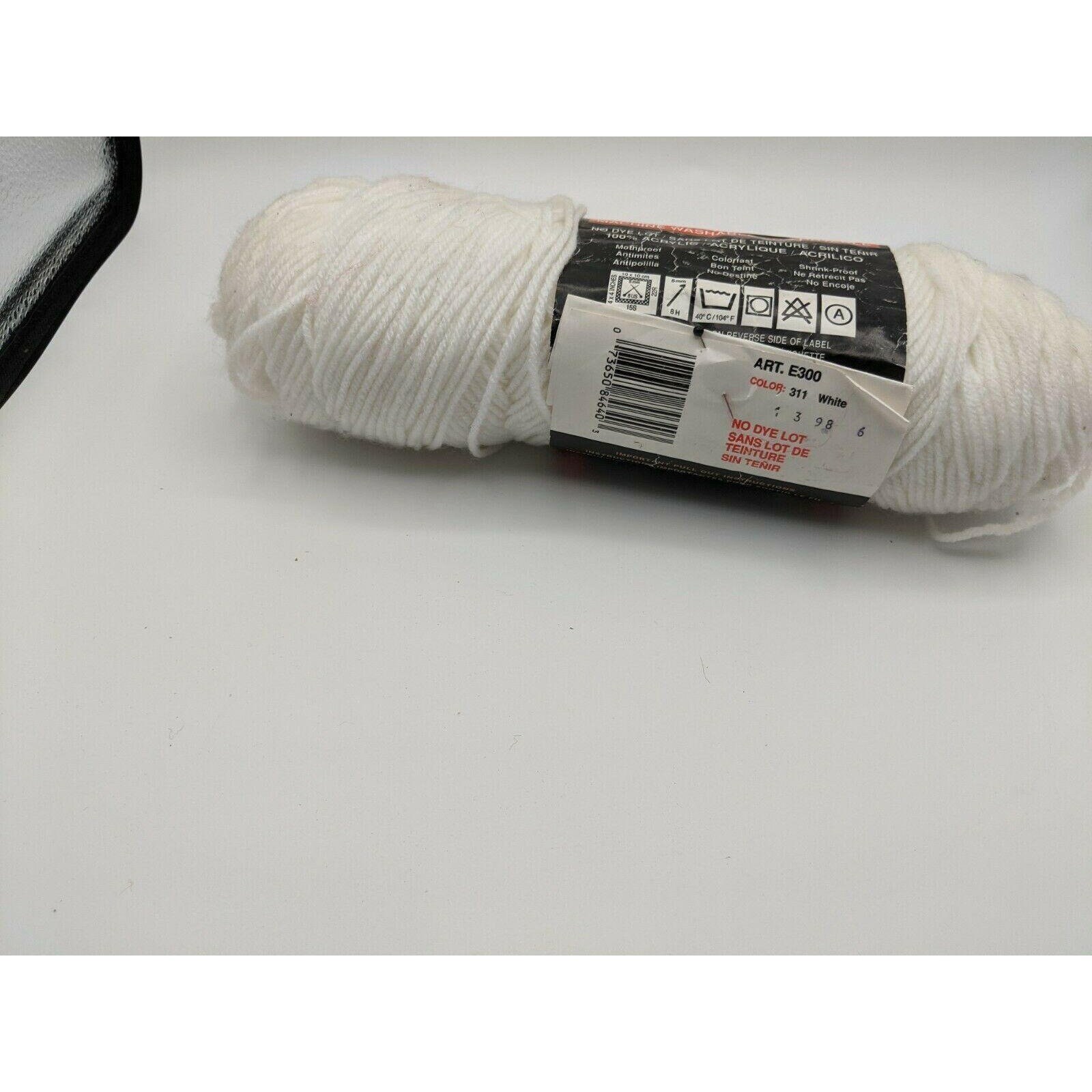 Red Heart Super Saver White Yarn Medium worsted weight 4ply Etsy