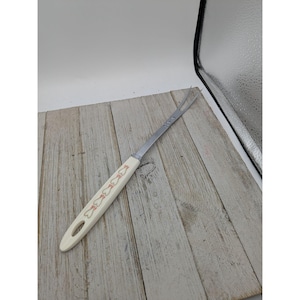 Vintage Androck Heart Handle Stainless Steel Meat Fork 12&quot;