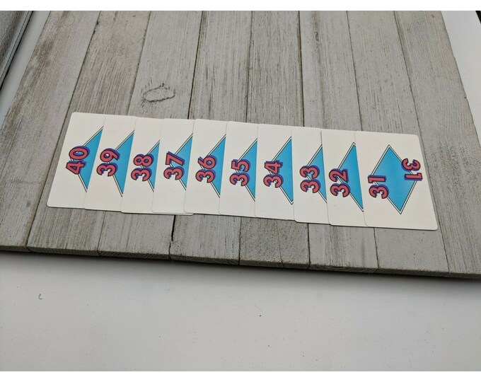 Racko Racko Card Game Replacement Pieces 1992 Cards 10 Numbers 3140 Etsy