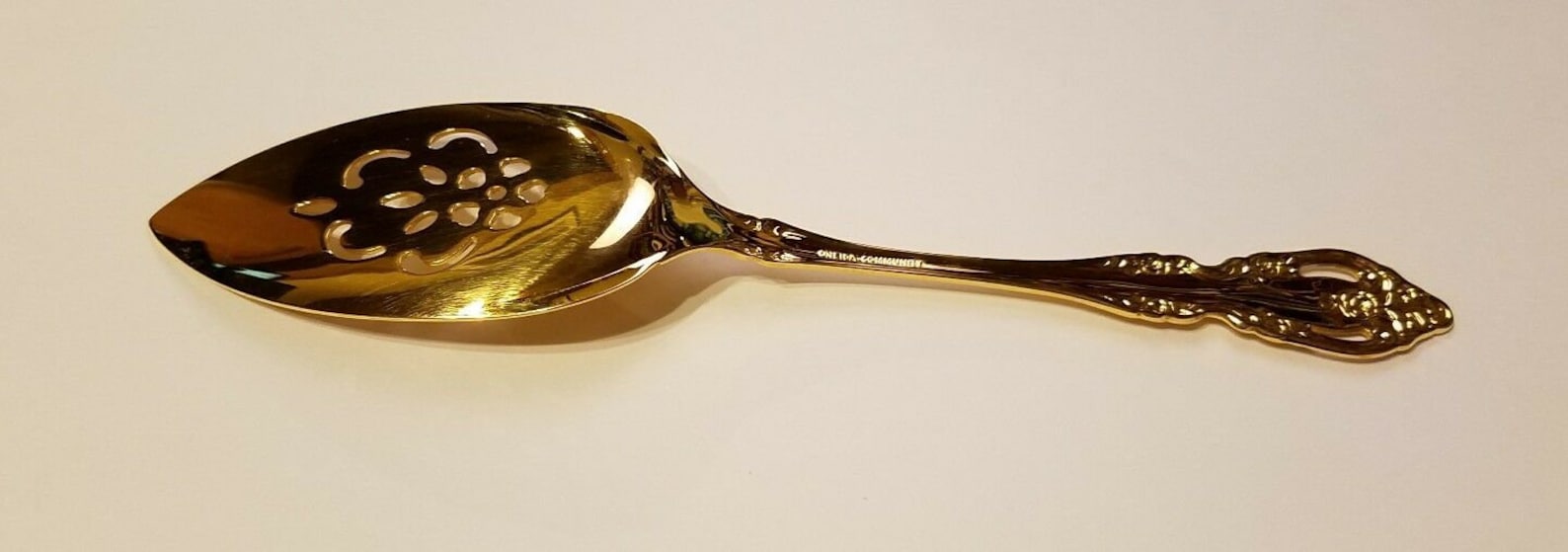 Oneida Community Gold Plated GOLDEN BRAHMS Flatware Pie Server Etsy