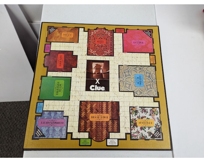 1972 Clue Board Game Replacement Parts Game Board Etsy