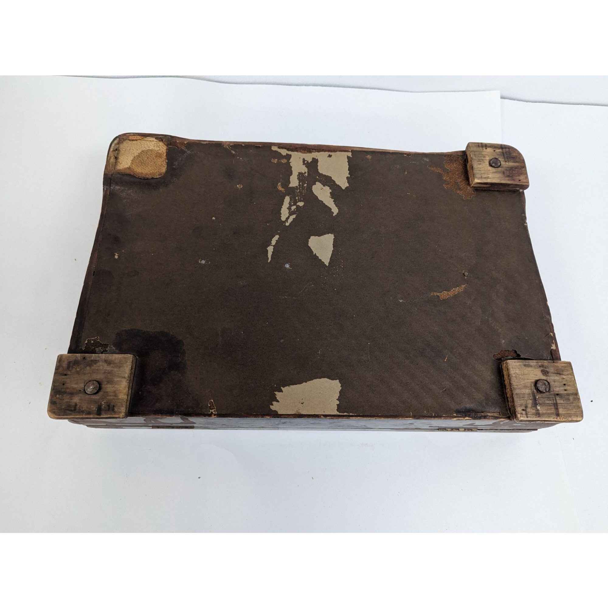 Vintage Wooden Silverware Flatware Chest Box Brown W Red Felt Etsy