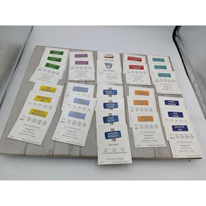 Tarjetas de propiedad de reemplazo del juego Fishinopoly 1998