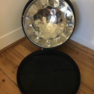 Low C ''Bore'' Soprano Steel Drum Pro Package (Nickel Plated) + Hard Case, Stand and Mallets