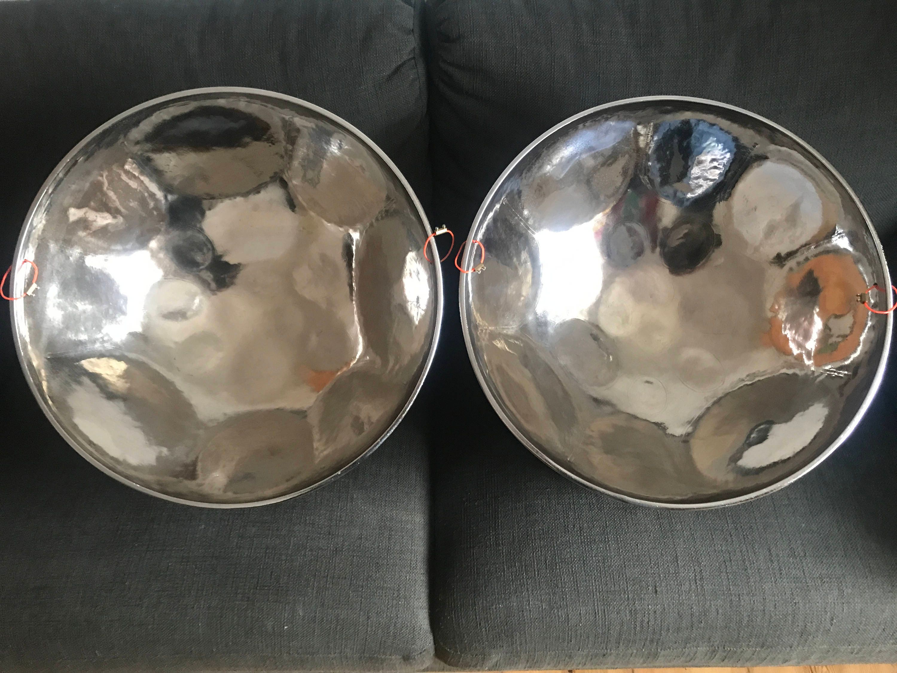 Fancy Pans Chromatic Double Set - A Very cool set of steel drums - #16DM -  USED