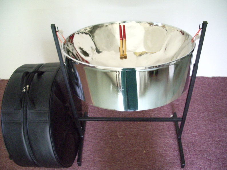 Karibpan Lead ''C'' soprano High Gloss Chrome Steel Drum Package W