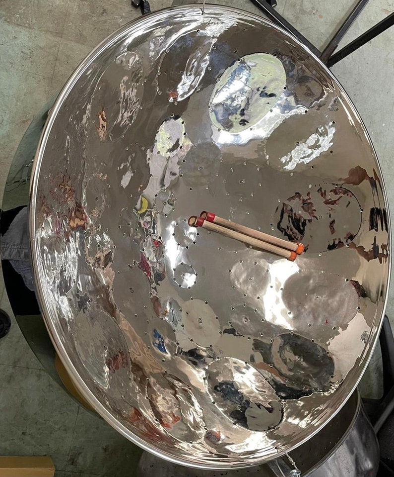 Oversized Low C Lead Steel Drum With High Gloss Chrome 26in. Diameter Etsy