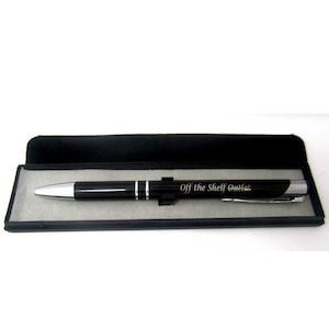 Customized Engraved Pen in Black, Blue, Red, Green Your Choice!