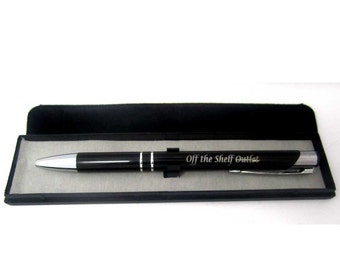 Customized Engraved Pen in Black, Blue, Red, Green Your Choice!