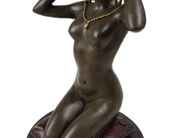 Art déco style statue nuefigurine en verre érotiquevintage Art déco style statue nuefigurine en verre érotiquevintage