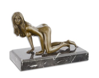 Art déco style statue nuefigurine en verre érotiquevintage Art déco style statue nuefigurine en verre érotiquevintage