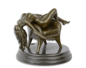 Art déco style statue nuefigurine en verre érotiquevintage Art déco style statue nuefigurine en verre érotiquevintage