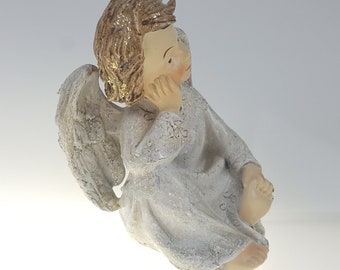 Figur Dekofigur Engel sitzend 11,5 cm