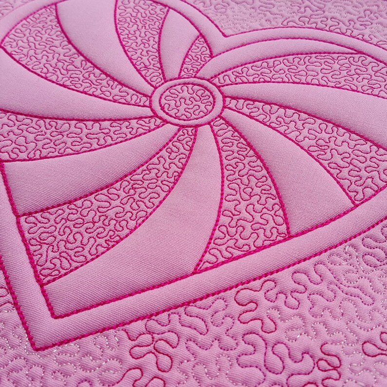 Heart Quilting Machine Embroidery Designs Embroidery Blocks Etsy