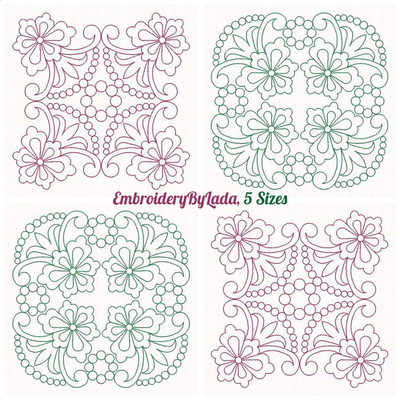 Quilt Blocks Embroidery Pattern Machine Embroidery Design Etsy