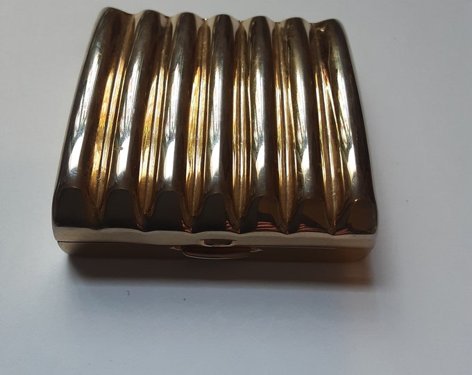 Compact Vintage Estee Lauder Square Ribbed compact