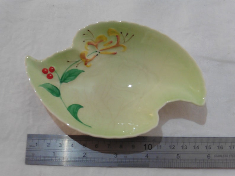 Mint Green Dish Crown Devon Vintage