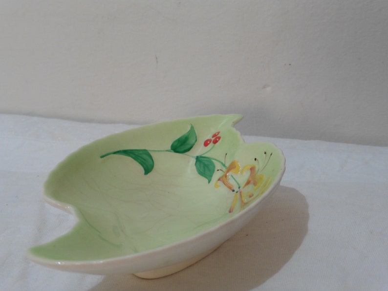 Mint Green Dish Crown Devon Vintage