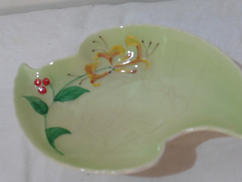 Mint Green Dish Crown Devon Vintage