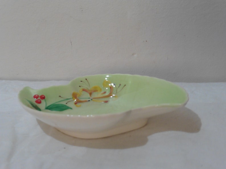 Mint Green Dish Crown Devon Vintage